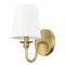 Z-Lite Gianna Wall Sconce, 1-Light, 5.5 In.W x 7.75 In.L x 10.25 In.H, Modern Gold/White 7509-1S-MGLD - alternate 8
